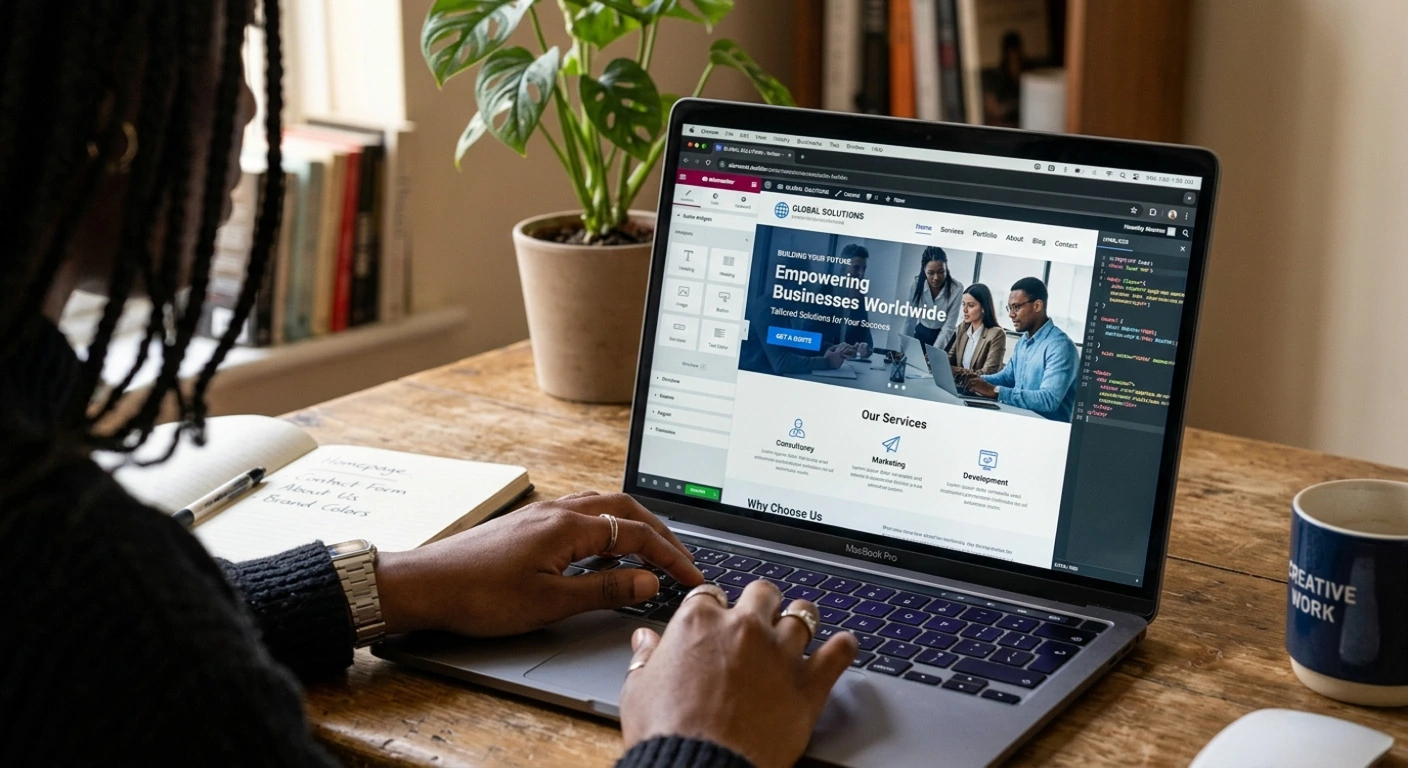 Professional business website designed and developed in Kolkata